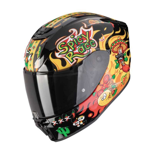 Scorpion Helmets Exo-jnr yucatan blk/ylw/red s